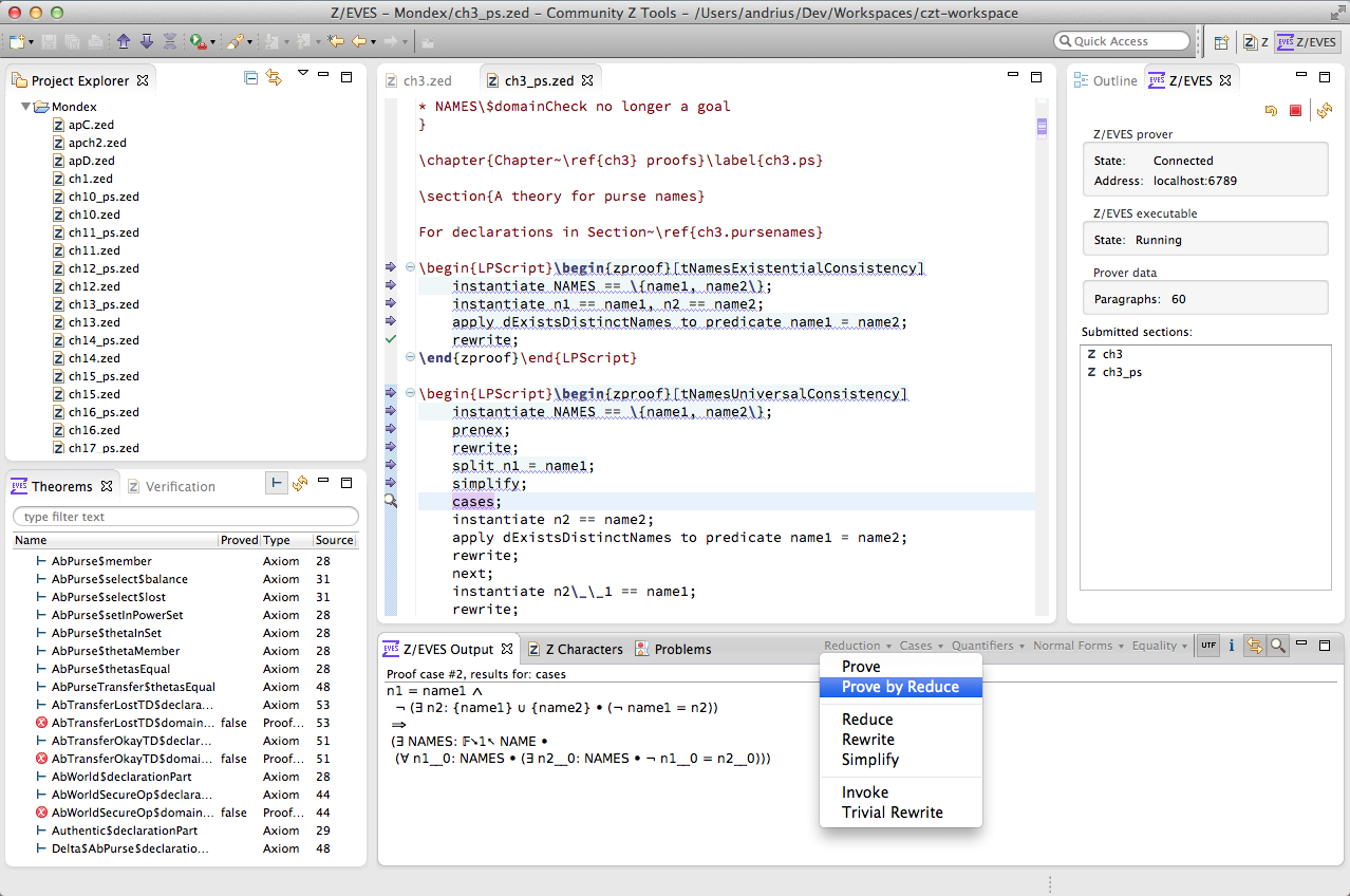 Z Eves Eclipse Prover Ide Czt Eclipse